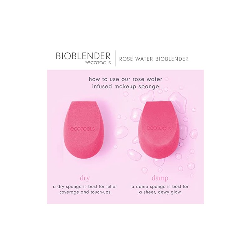 EcoTools Spugnetta per il trucco all'acqua di rose Bioblender donna 1 unit
