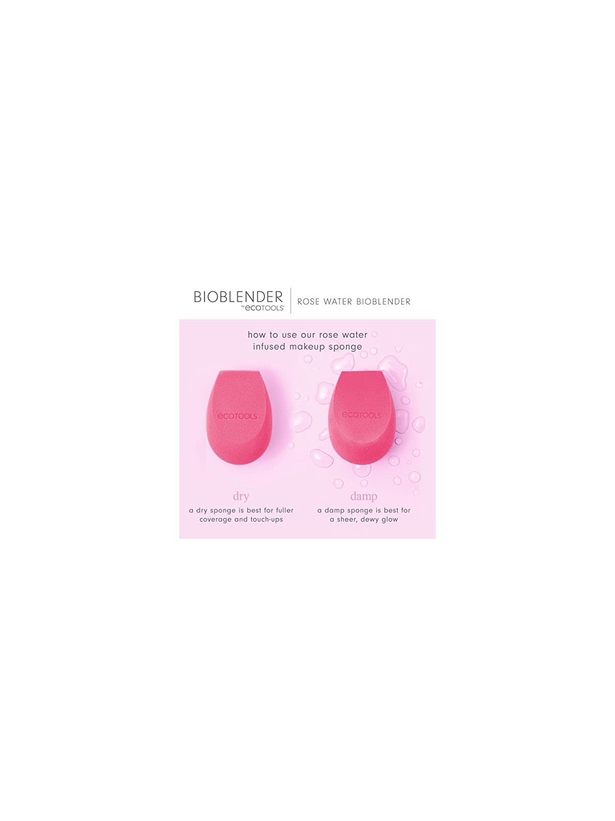 EcoTools Spugnetta per il trucco all'acqua di rose Bioblender donna 1 unit