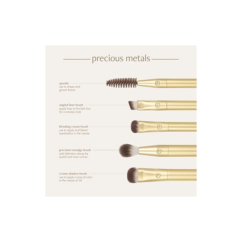 EcoTools Set occhi illuminante per metalli preziosi Set di pennelli donna 1 unit