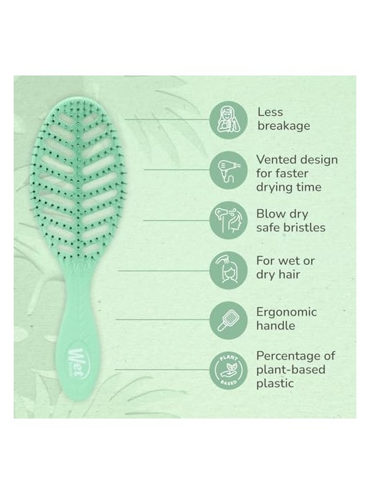 Spazzola per capelli Wet Brush Go Green Speed Dry verde
