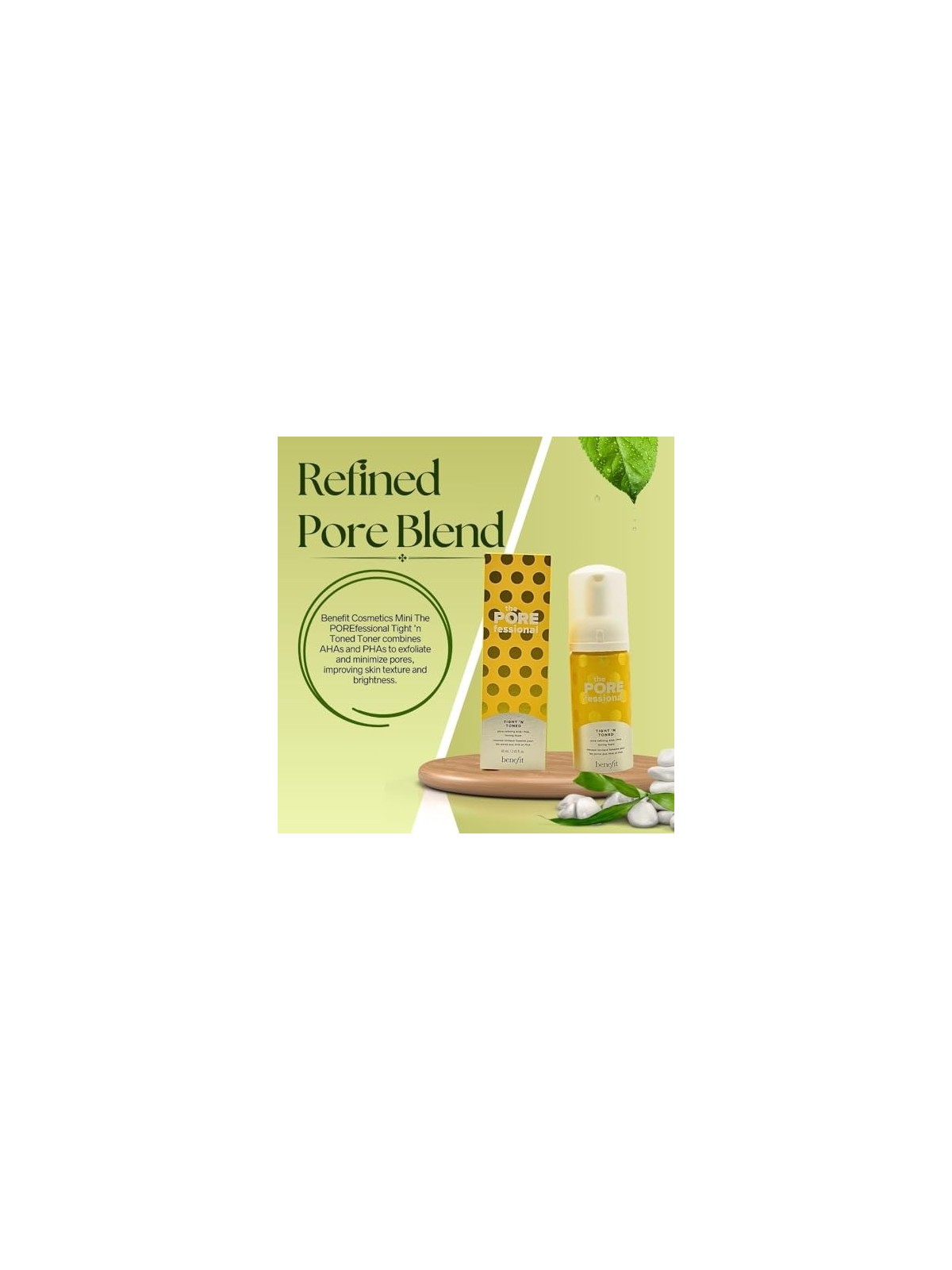 Benefit Tonico viso in schiuma The Pore Fessional Tight `N Toned Schiuma tonificante AHA + PHA Pore-Refining - Volume: 60ml donn