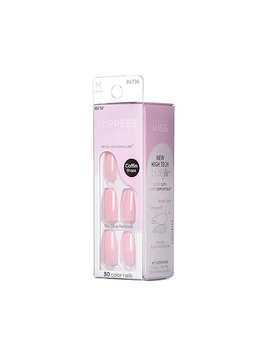 Kiss My Face ImPRESS Color MC Pink Dream Unghie 30 pz donna