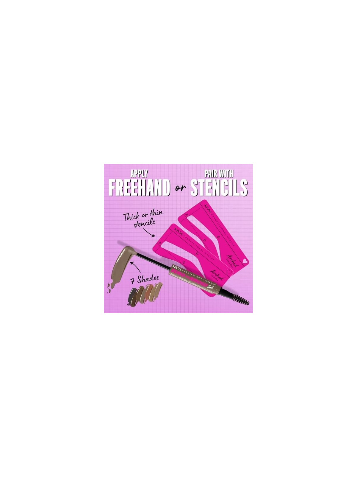 Nyx Professional Make Up ZERO TO BROW gel 02castano cenere 2ml unisex