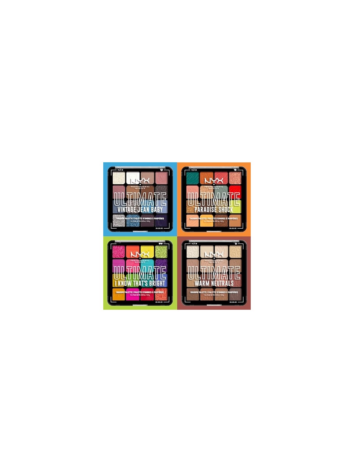 Palette Nyx Professional Make Up ULTIMATE So Bright