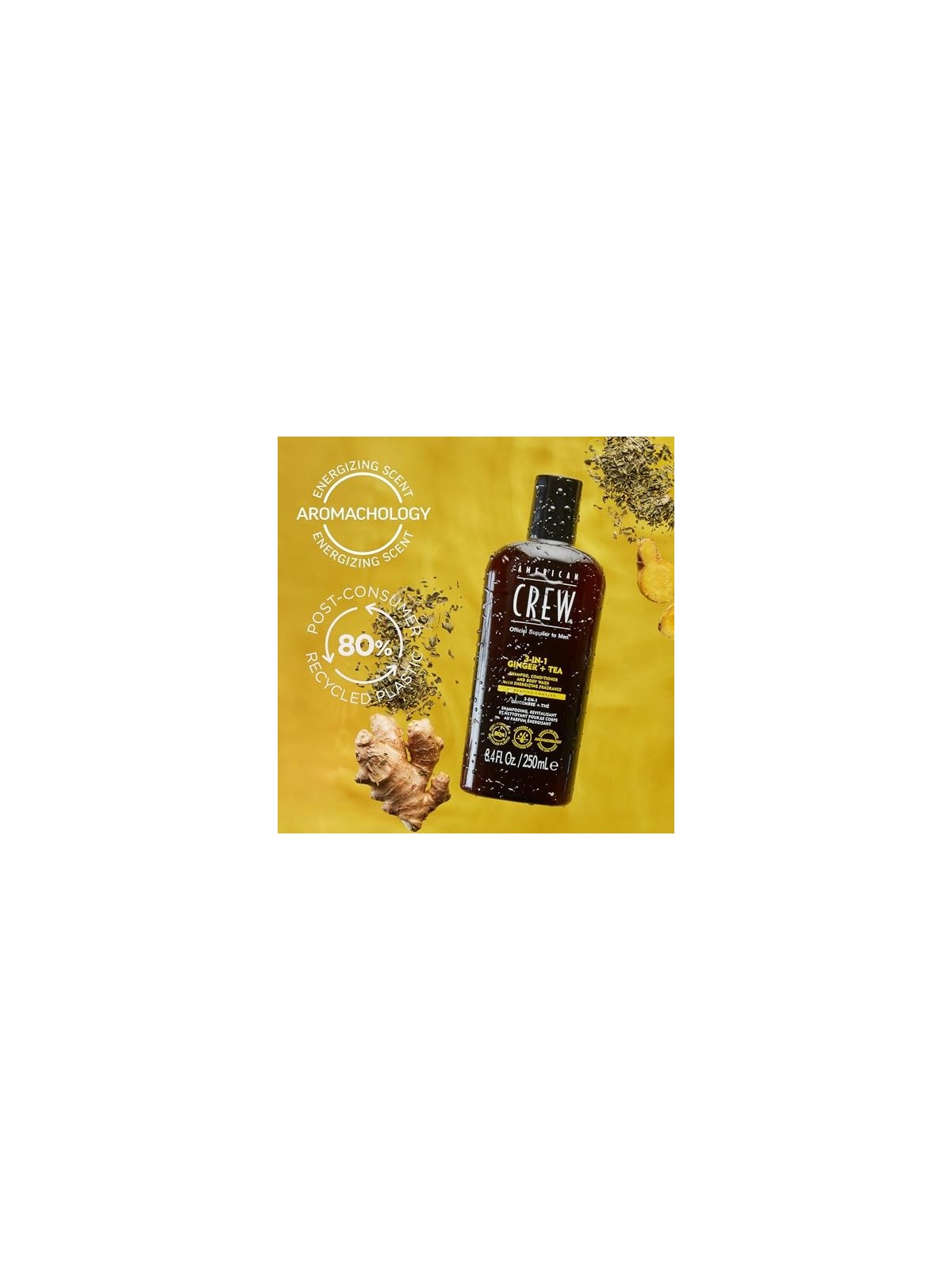 Shampoo American Crew 3 in 1 Zenzero T donna 450ml