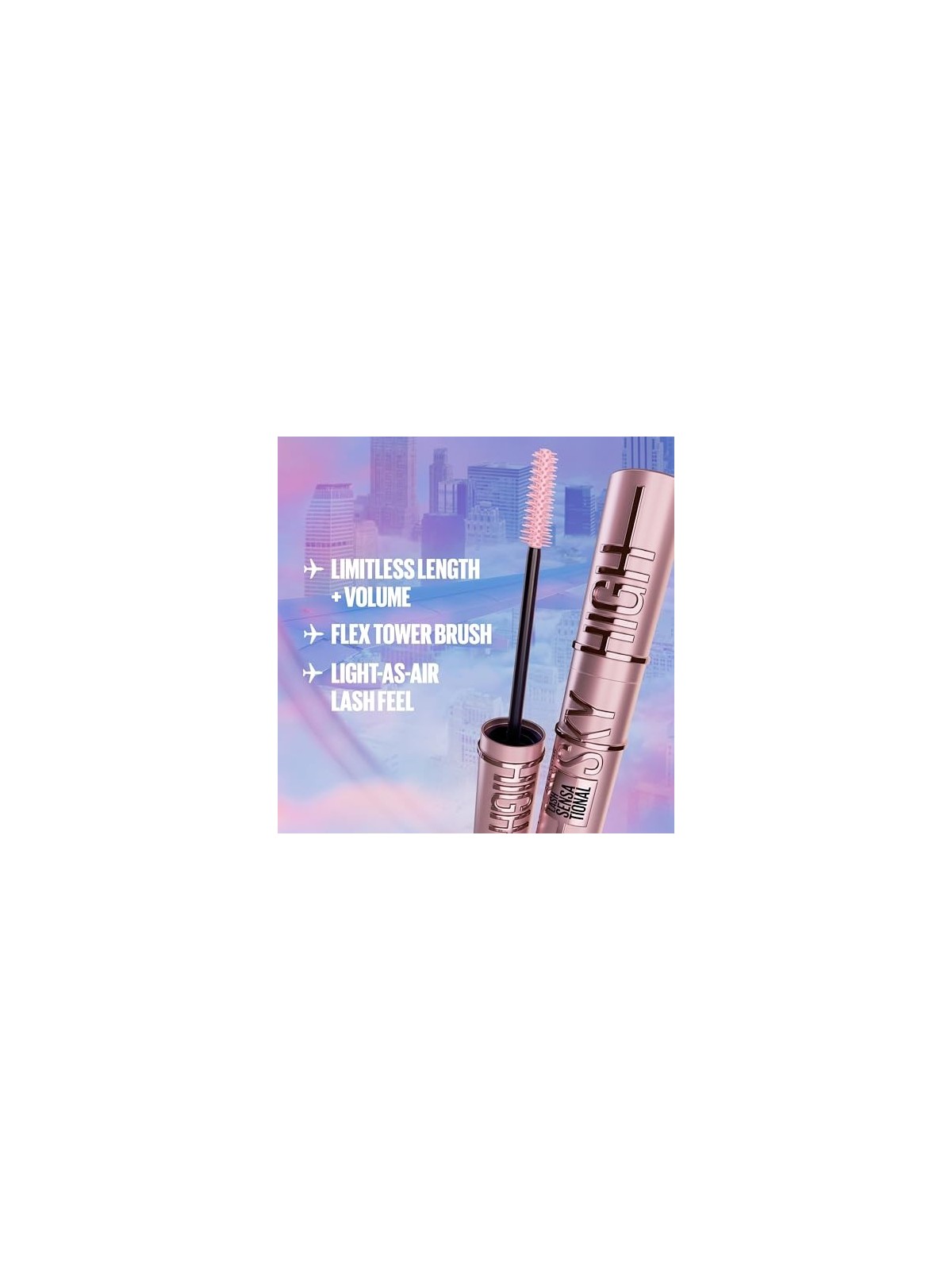 Mascara Maybelline Lash Sensational Sky High Holiday 72 ml donna Pink Air