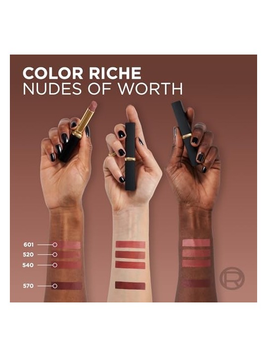 Rossetto opaco L'Orï¿½ï¿½al Color Riche Volume Intenso 520 Le Nude Defiant