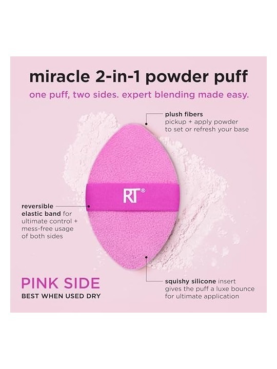 Duo piumino per cipria Miracle 2in1 Real Techniques