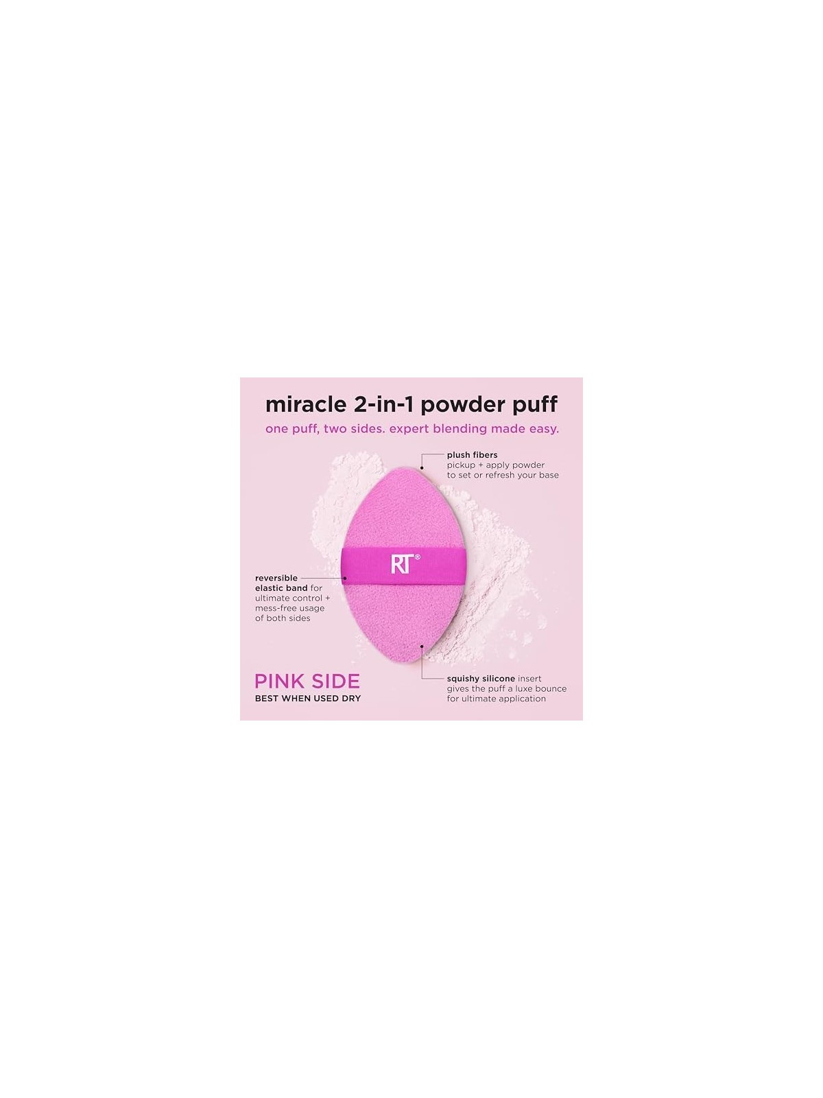 Duo piumino per cipria Miracle 2in1 Real Techniques