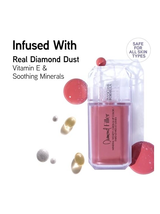 Fard e rossetto Physicians Formula Mineral Wear Diamond Filler Blush Brilliant Peach