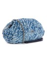 Guess Central City Denim Blue Polyester Clutch Bag