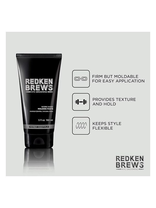 Redken Pasta modellante per capelli Brews Molding Paste 150ml uomo Redken www.essenzetotalstyle.com 