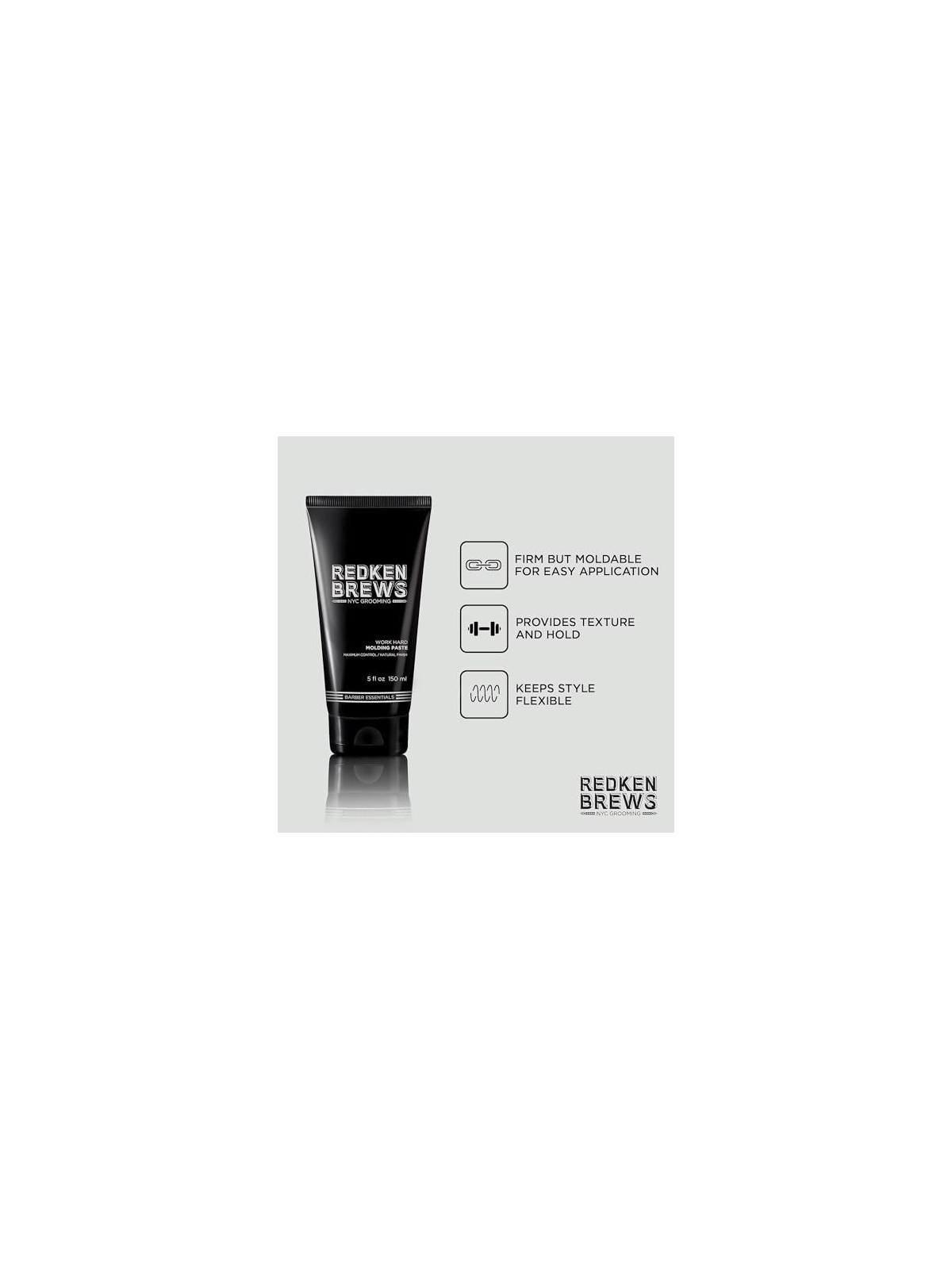Redken Pasta modellante per capelli Brews Molding Paste 150ml uomo Redken www.essenzetotalstyle.com 