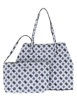Guess Borsa in Pelle Vikky Bianca 325x27x15 cm Donna