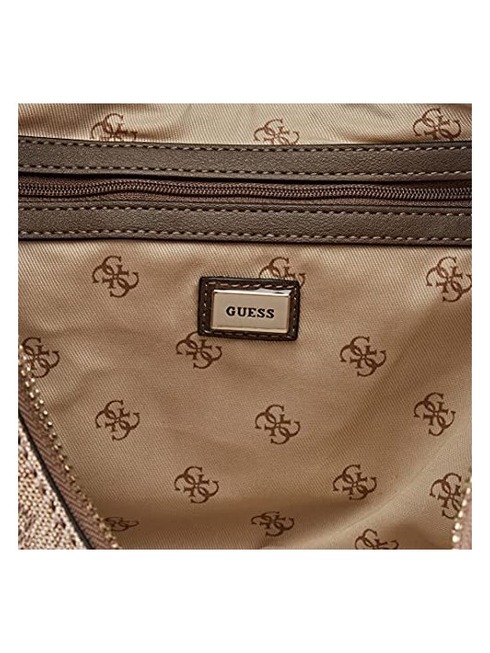 Borsa Hobo Guess Brightside Poliuretano Latte Donna