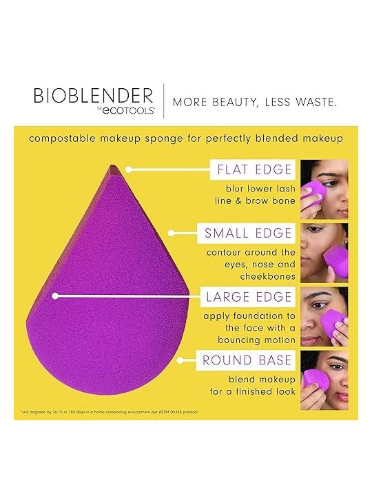 EcoTools Spugnetta trucco Bioblender 2 unitï¿½ï¿½
