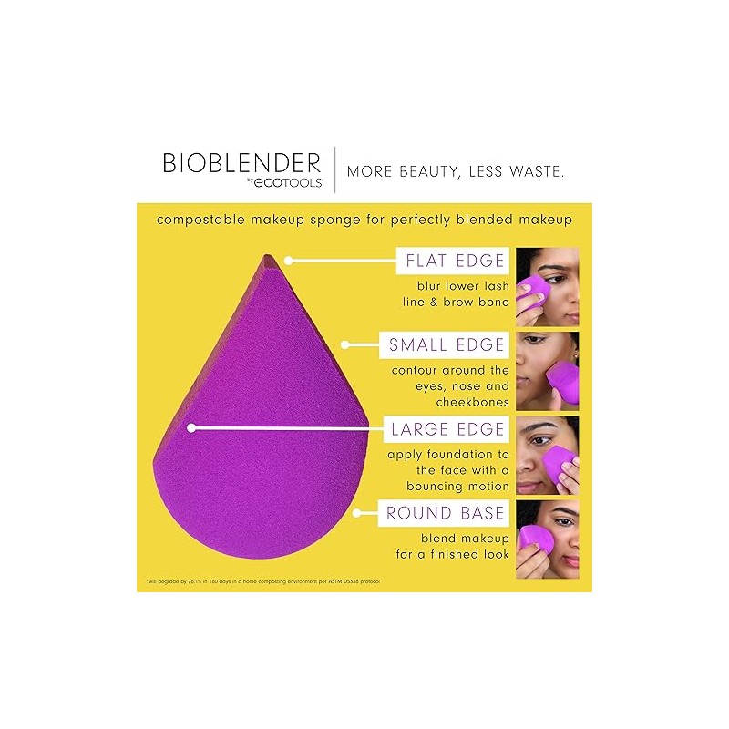 EcoTools Spugnetta trucco Bioblender Spugnetta trucco donna 1 unit