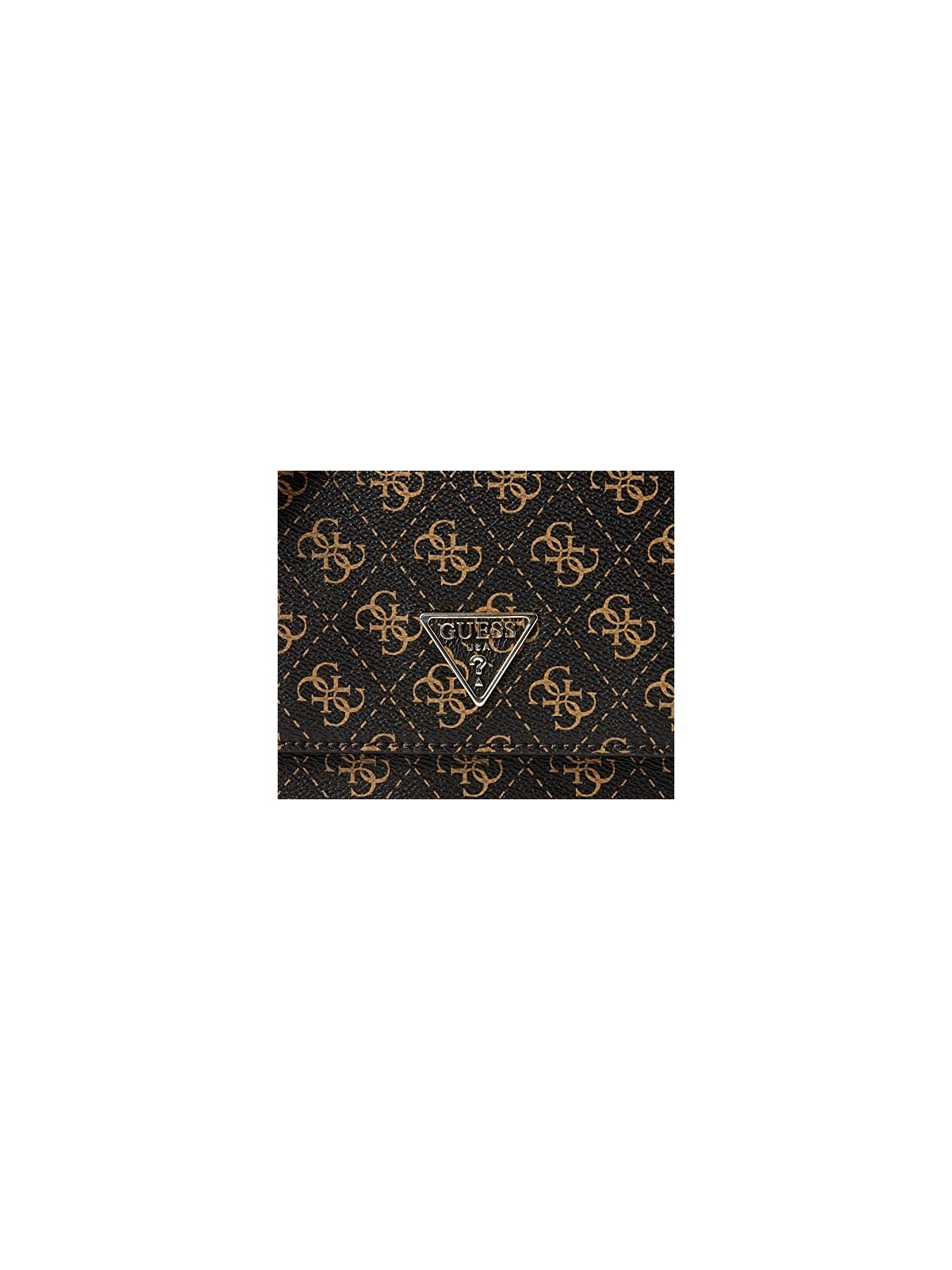 Guess Borsa a Tracolla Noelle in Pelle con Logo 4G Marrone Donna