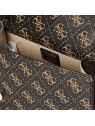 Guess Borsa a Tracolla Noelle in Pelle con Logo 4G Marrone Donna
