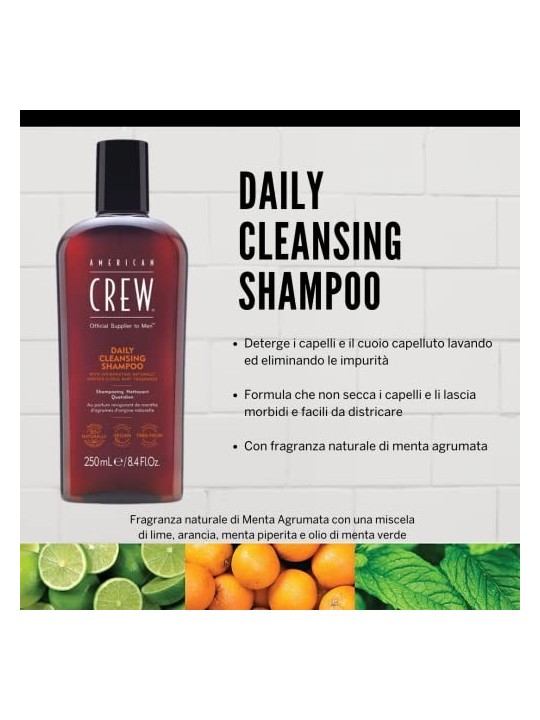 American Crew Daily Cleansing Shampoo donna 1000ml