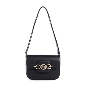 Guess Hensely Convertible Xbody Flap Black Bag