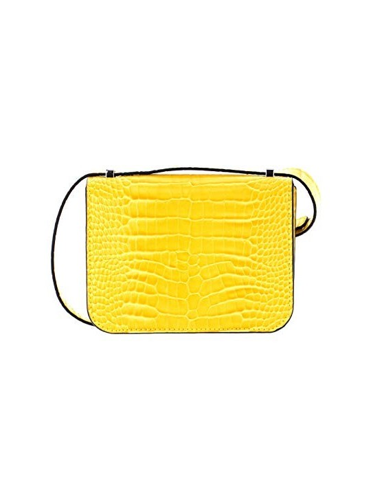 Guess Borsa Tracolla Corily in Pelle Gialla 185 x 145 x 7 cm donna