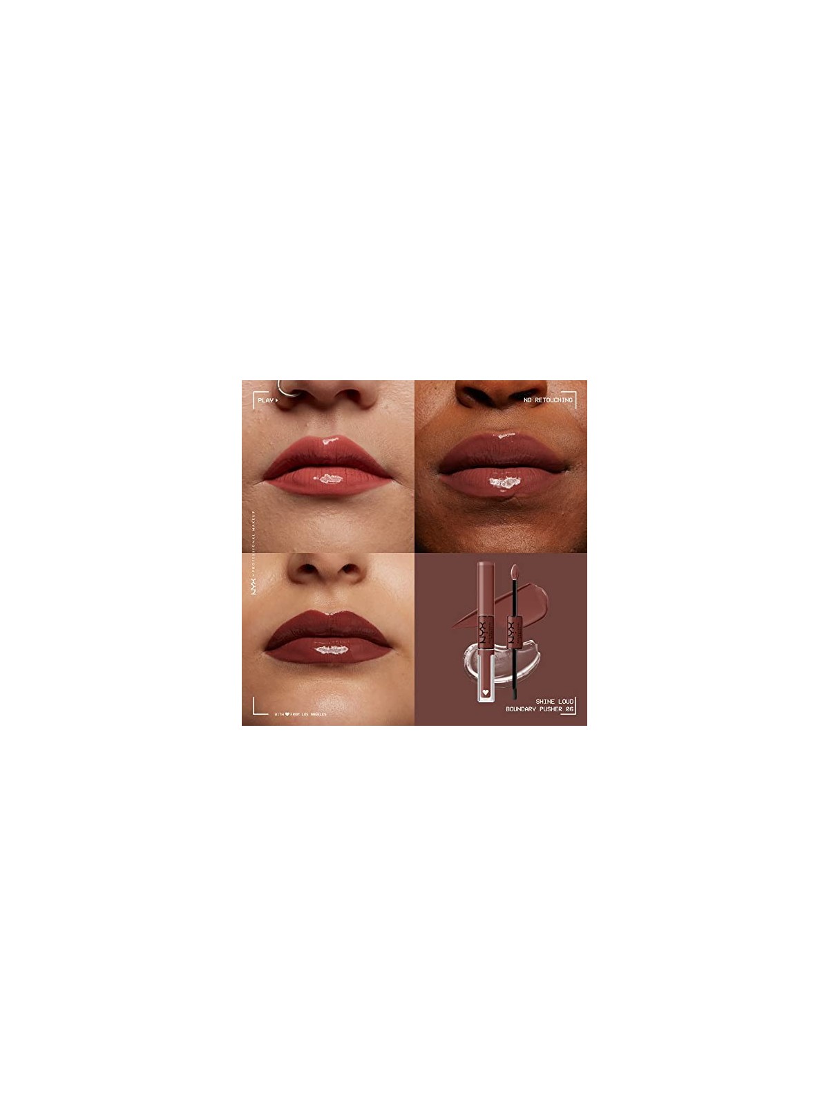 Nyx Professional Make Up SHINE LOUD rossetto pigmentato pro 6boundary pusher 34ml unisex