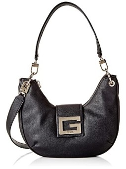 Guess Brightside Mini Black Polyurethane Bag Women