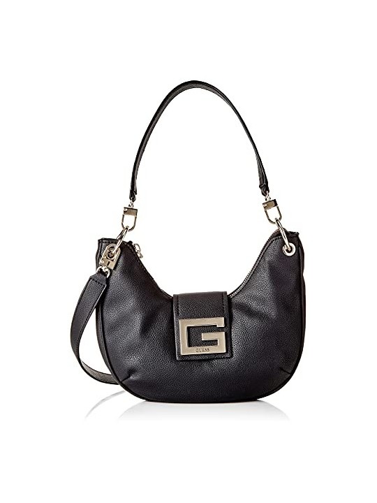 Guess Brightside Mini Black Polyurethane Bag Women