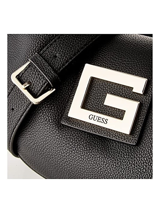 Guess Brightside Mini Black Polyurethane Bag Women