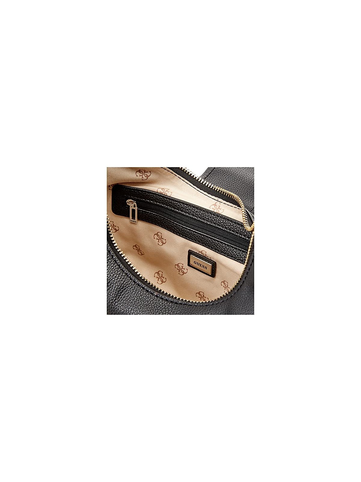 Guess Brightside Mini Black Polyurethane Bag Women