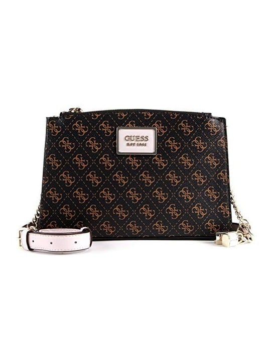 Guess Tyren Borsa a Tracolla Marrone Pietra per Donna