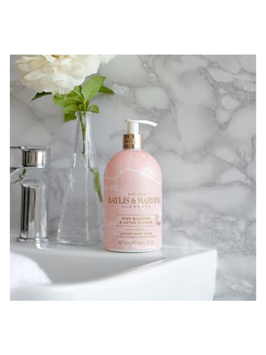 Baylis & Harding Sapone liquido per le mani Pink Blossom & Lotus Flower Luxury Hand Wash 500ml donna Baylis & Harding www.essenz