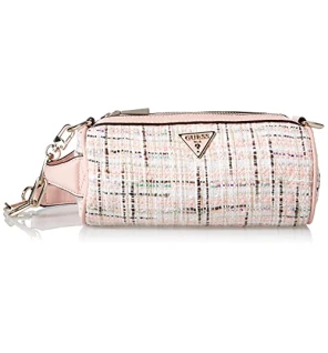 Guess Manhattan Pink Tweed Shoulder Bag