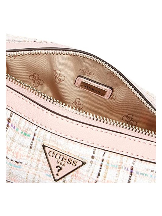 Guess Manhattan Pink Tweed Shoulder Bag