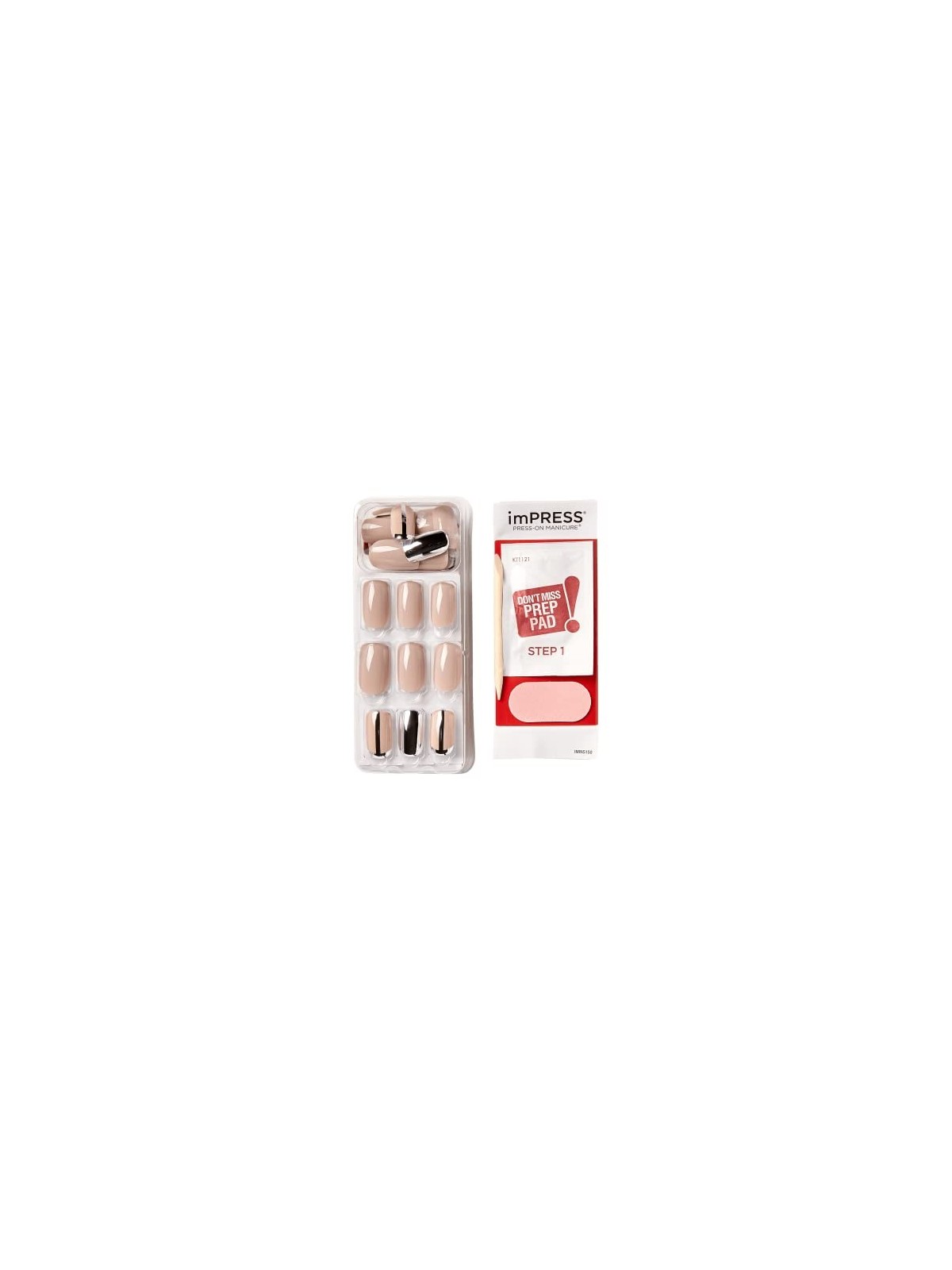 Unghie adesive Kiss My Face ImPRESS Unghie Nuvolose 30 pz donna