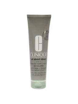 Clinique All About Clean Maschera al Carbone 2 in 1  Maschera viso detergente Scrub 100 ml