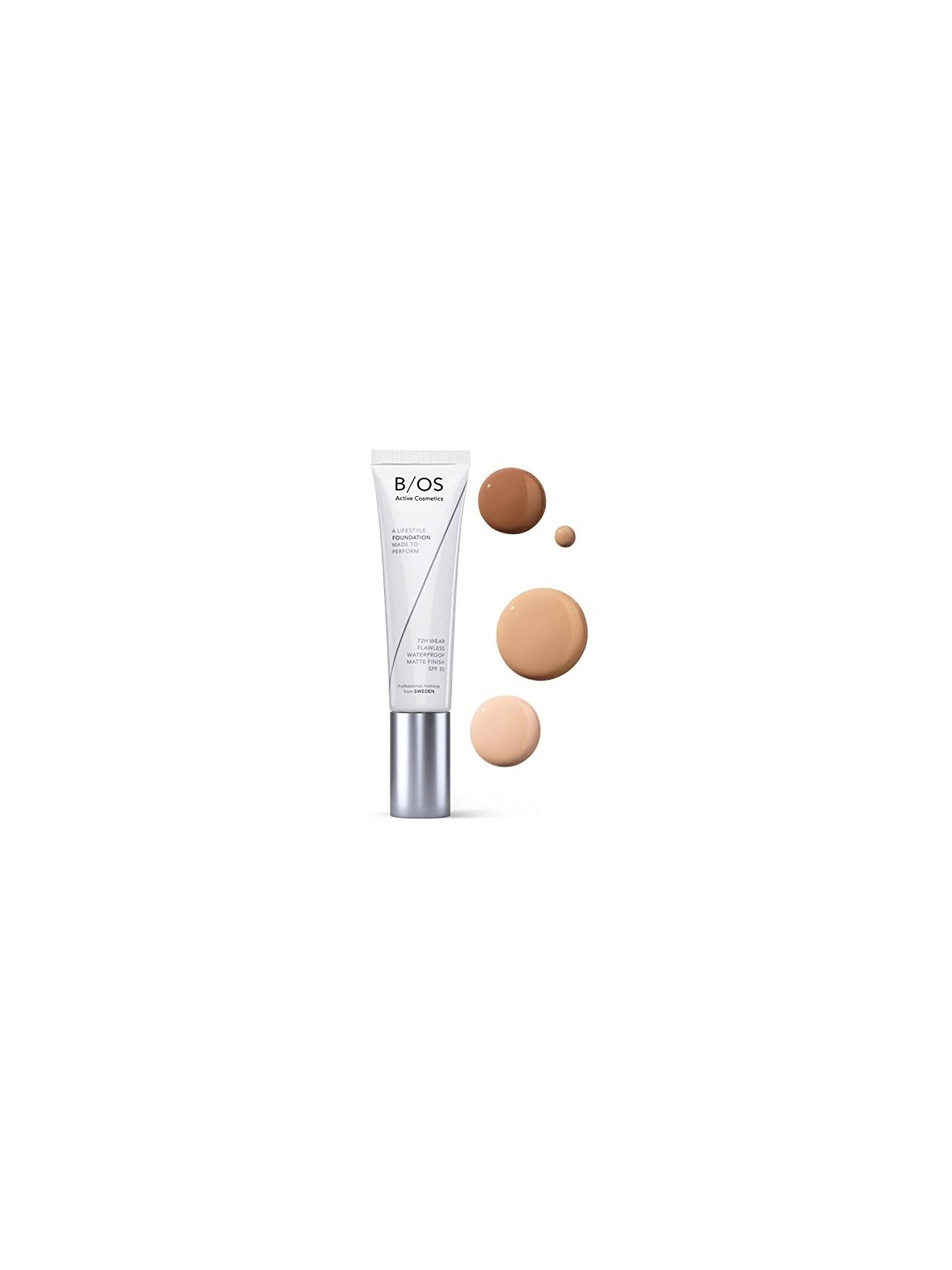Base of Sweden Waterproof Full Coverage Foundation SPF 30 Brave 30 ml