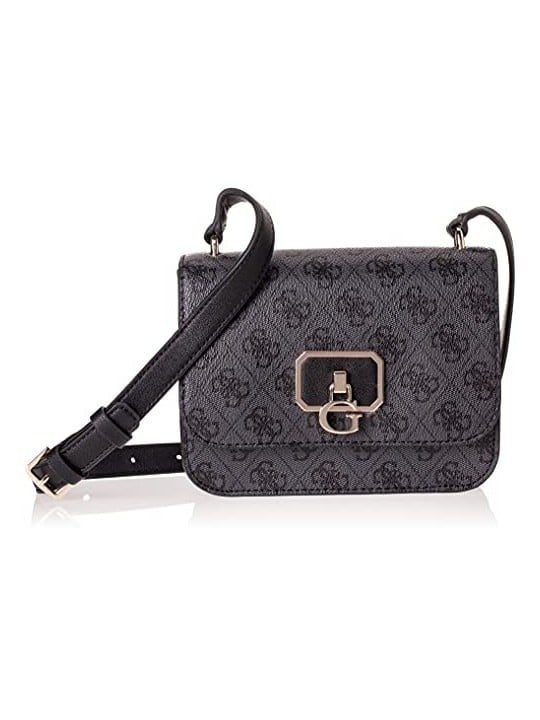 Guess Coal Nero Synthetic Leather Crossbody Bag