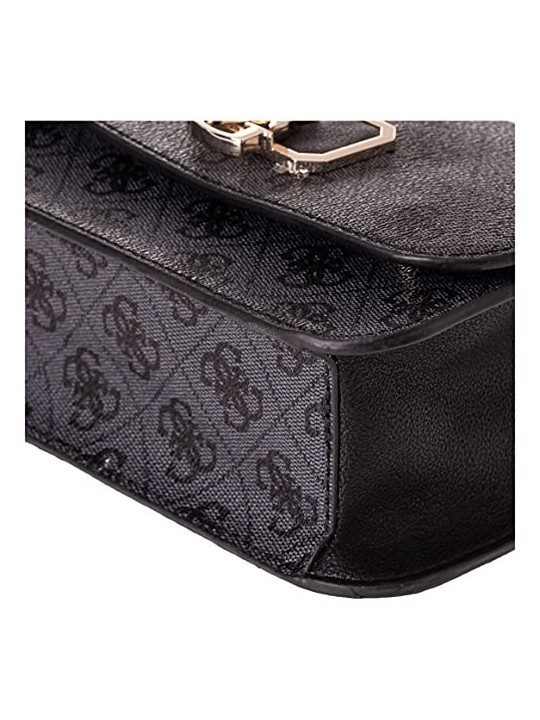 Guess Coal Nero Synthetic Leather Crossbody Bag