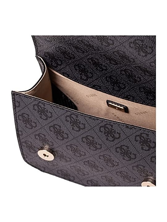 Guess Coal Nero Synthetic Leather Crossbody Bag