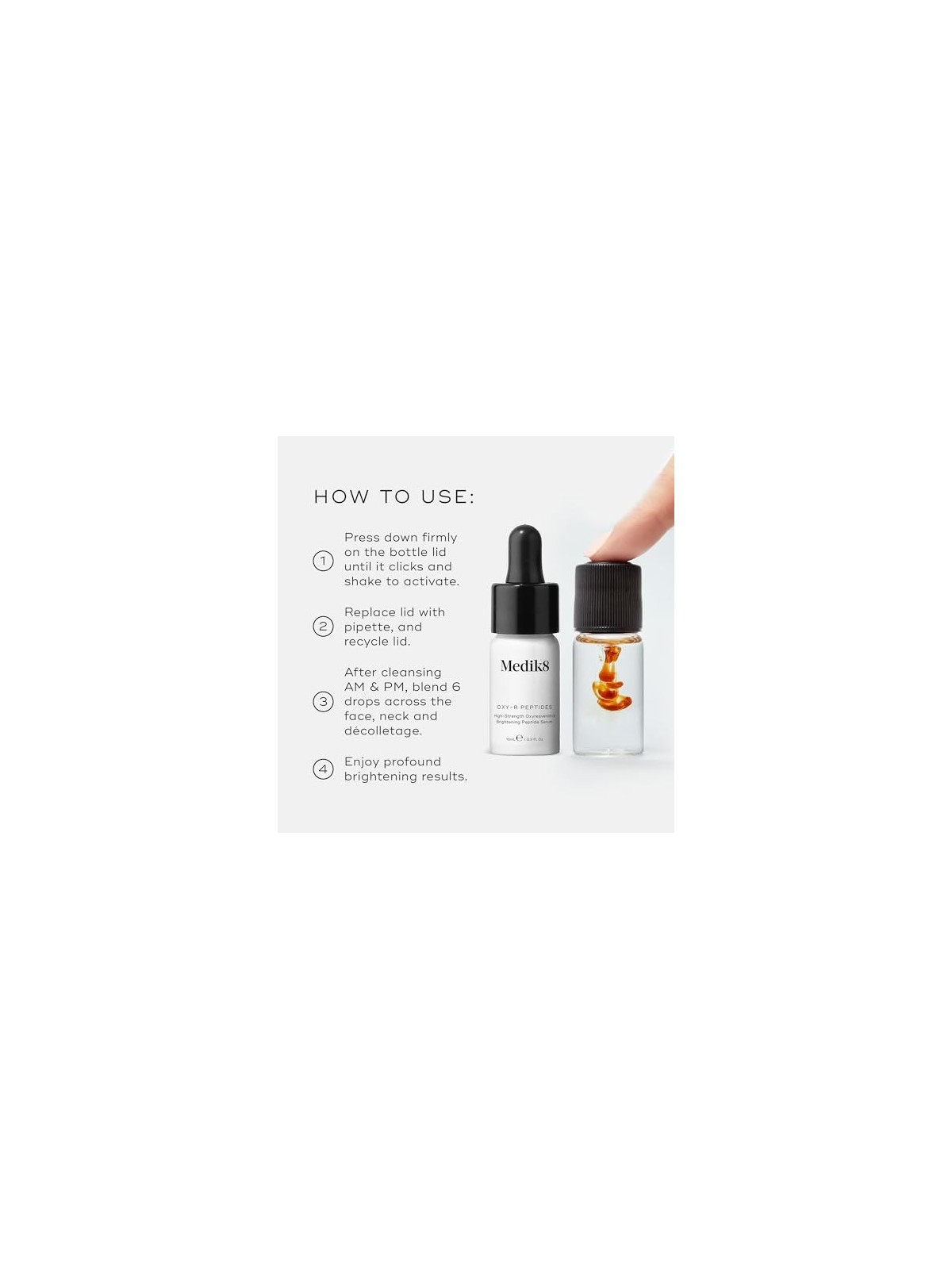 Trattamento potente per la pelle: Medik8 OxyR Peptidi 2x10ml 20ML