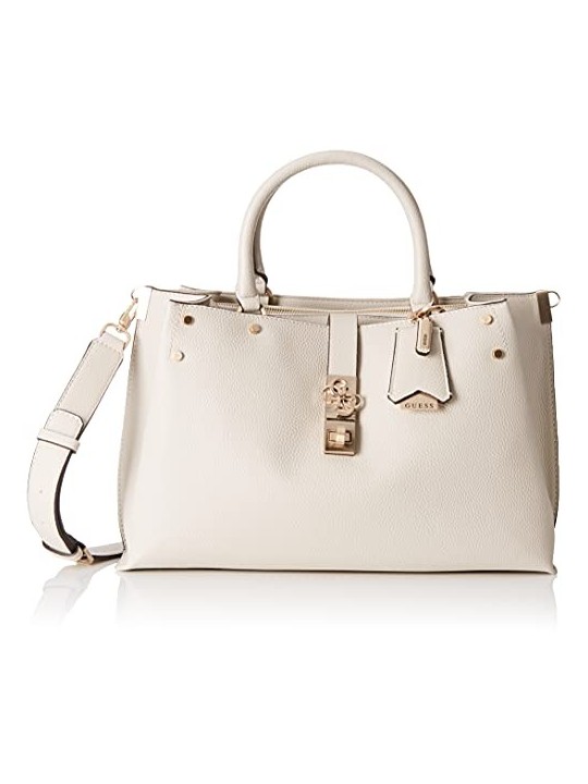 Guess Albury Synthetic Leather White Bag
