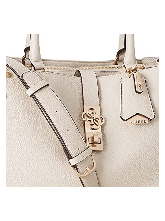 Guess Albury Synthetic Leather White Bag