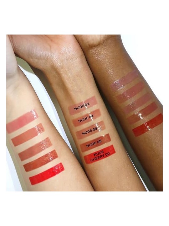 Rossetto Lip Glace Nudestix Volume Labbra Nude 08