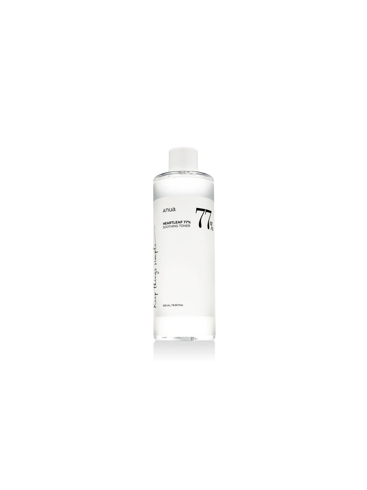 Toner Lenitivo HEARTLEAF 77% 500ml - Idratazione Perfetta