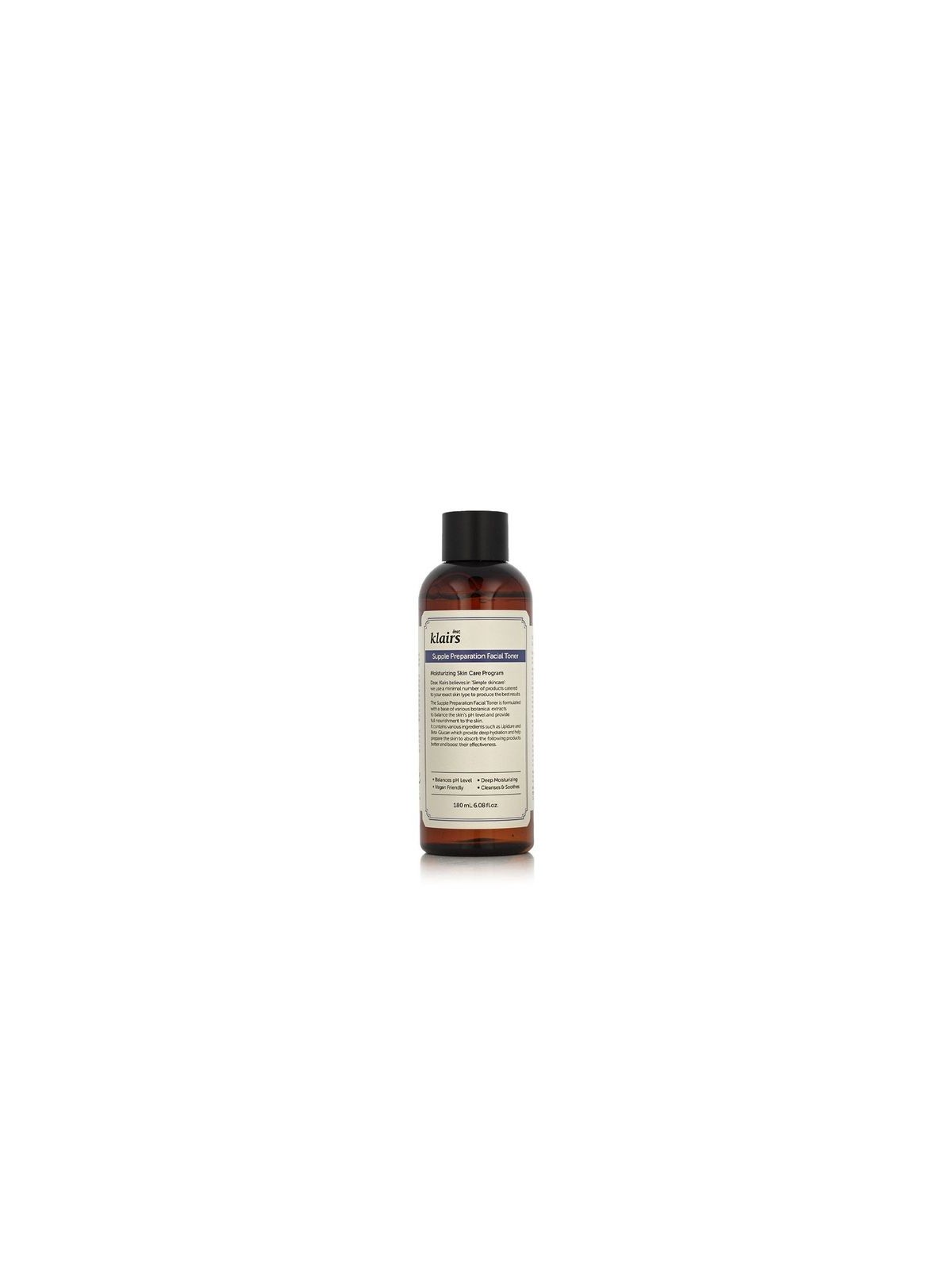 Tonico viso Klairs SUPPLE PREP, 180ml. Pelle idratata e luminosa.