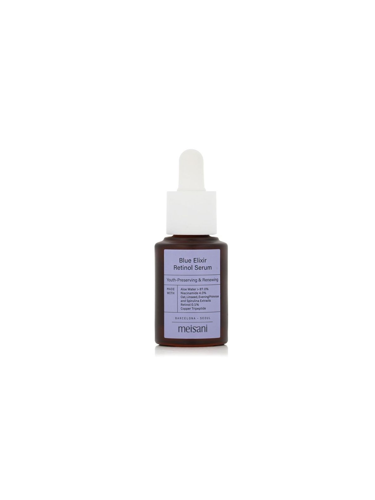 Meisani BLUE ELIXIR siero al retinolo 15ml per donna Meisani www.essenzetotalstyle.com 