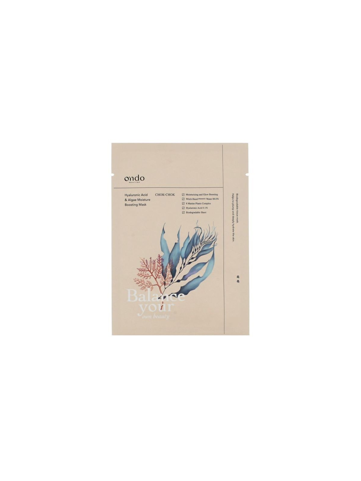 Maschera Idratante Ondo Beauty 36.5 - Hyaluronic & Alga