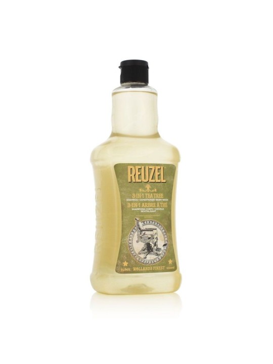 Reuzel Shampoobalsamobagnoschiuma Tea Tree 3 in 1 Shampoo da uomo 3in1 uomo 1000ml